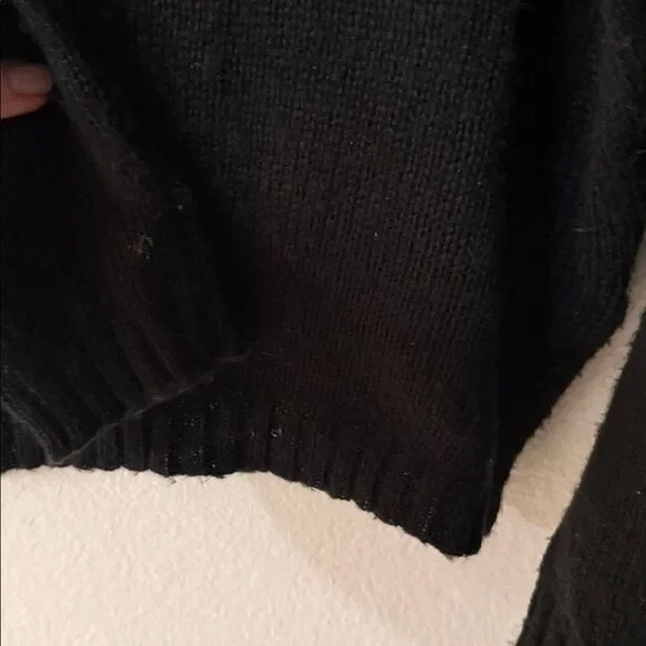 Wooden Ships Oversized Black/Green Stars Sweater Size S/M - Picture 3 of 3